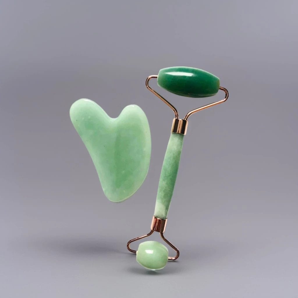 Jade Roller and Gua Sha Facial Tools