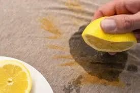 How to Remove Old Rust Stain from Carpet with lemon