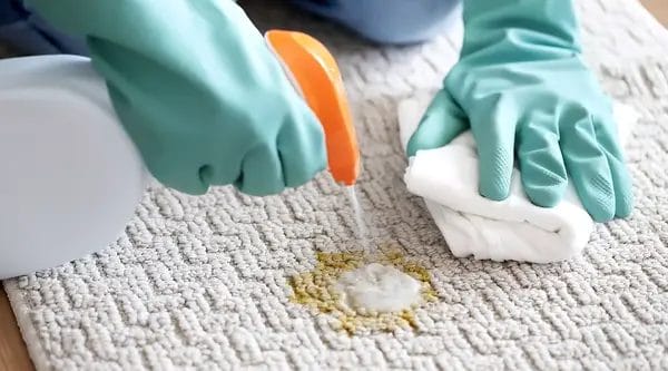 how to clean carpet with baking soda and hydrogen peroxide 