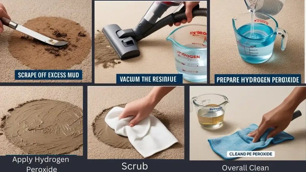 how to get dried mud out of carpet