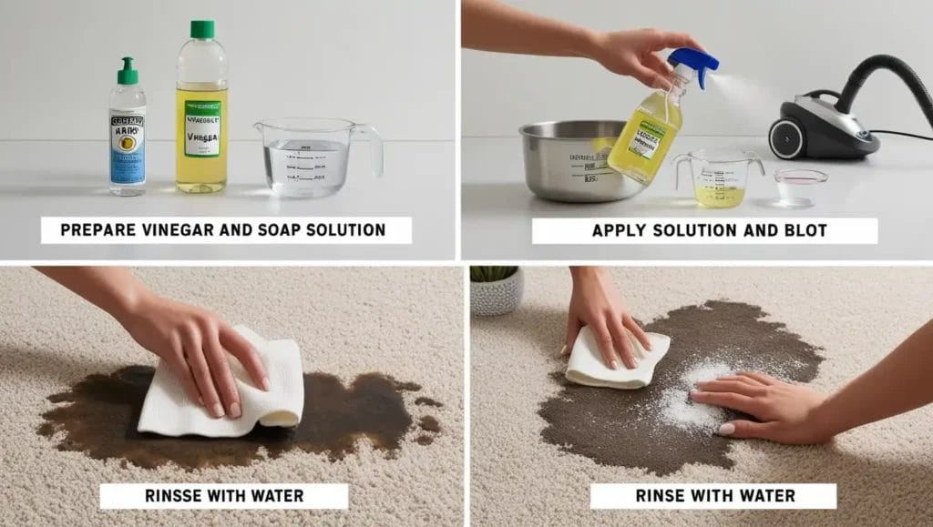 how to get wet mud out of carpet