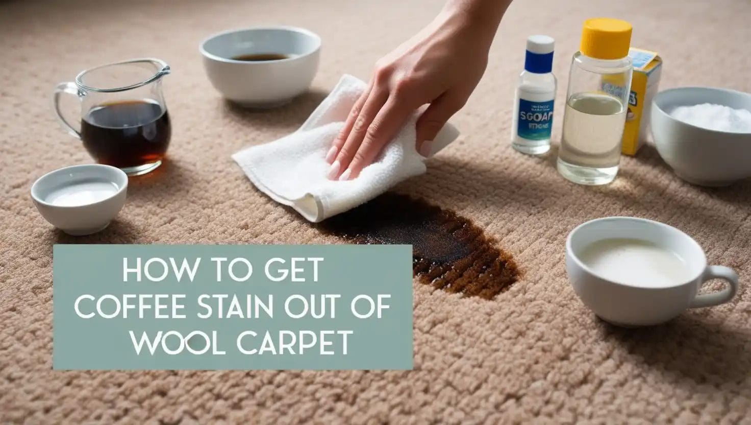 how to get coffee stain out of wool carpet