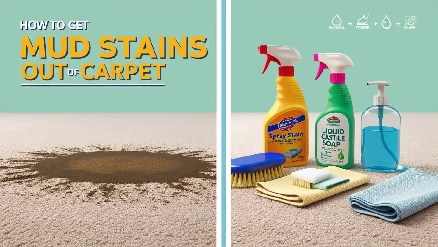 how to get mud stains out of carpet