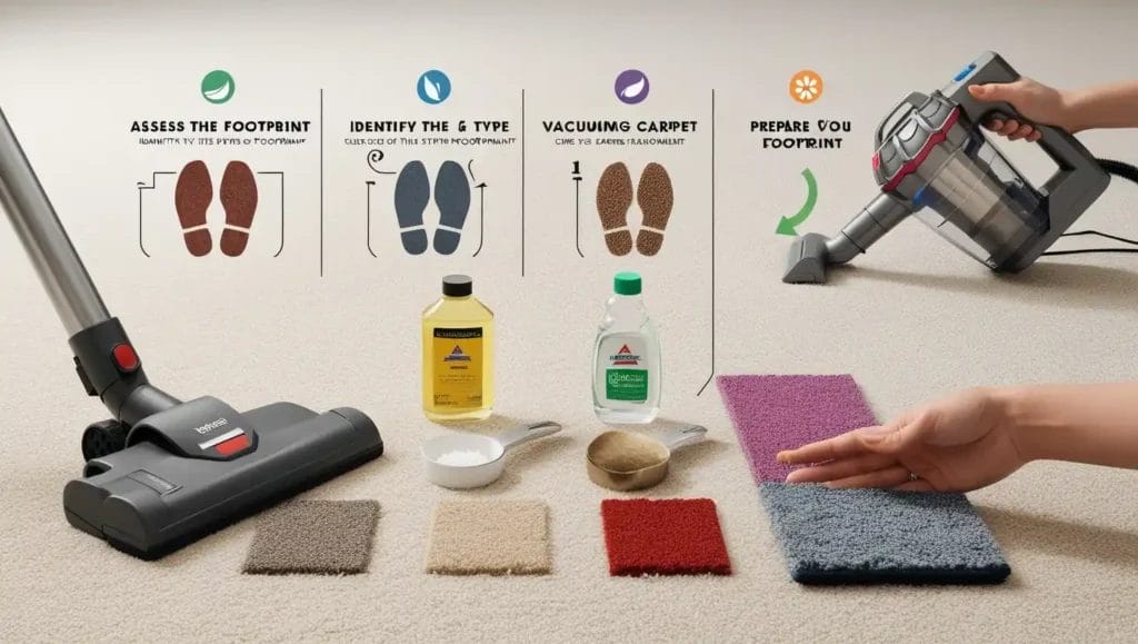 how to get rid of footprints on carpet