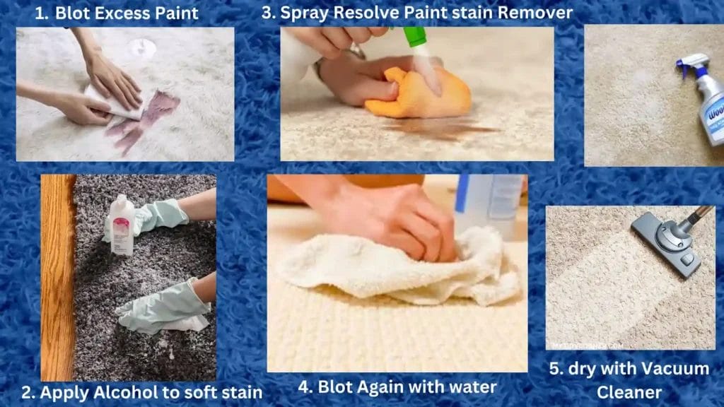 How to get wet acrylic paint out of carpet