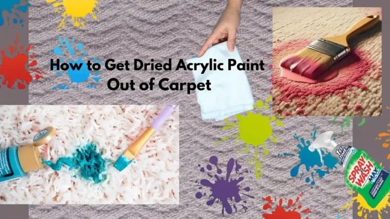 how to get dried acrylic paint out of carpet