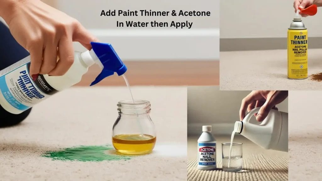 how to get dried spray paint out of carpet