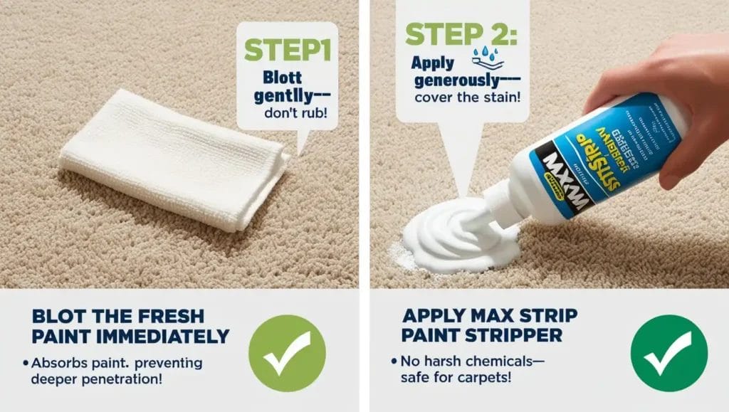 Removing Washable Paint from Carpet