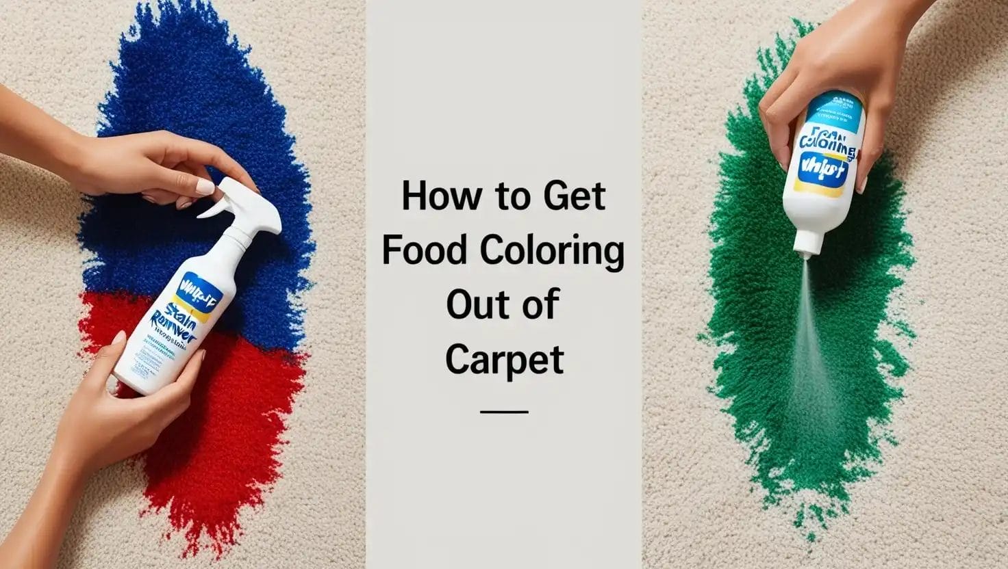 how to get food coloring out of carpet