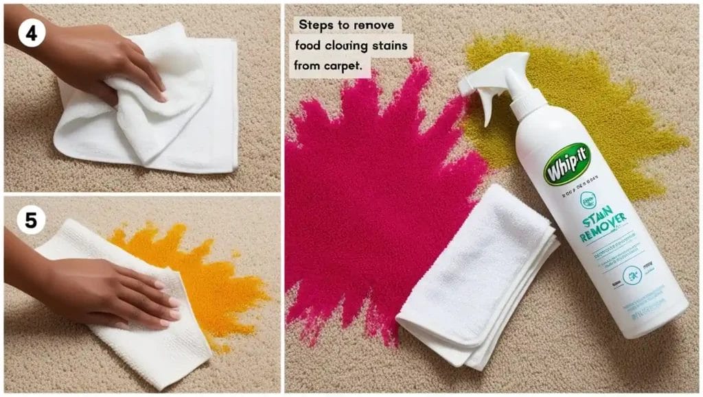 how to get food stain out of carpet