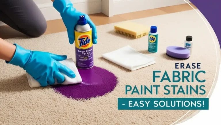 how to get fabric paint out of carpet