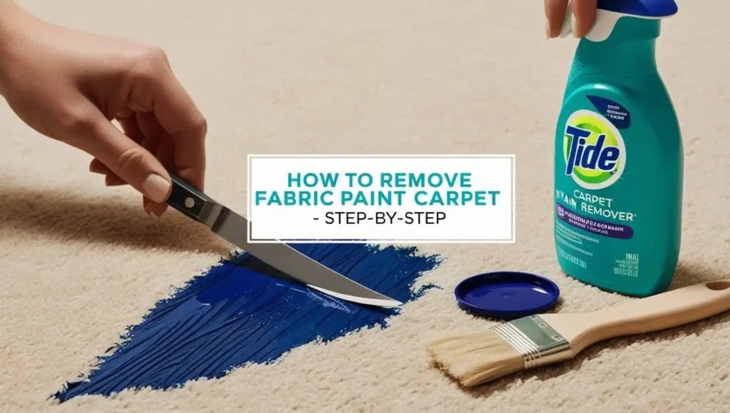 how to get fabric paint out of carpet
