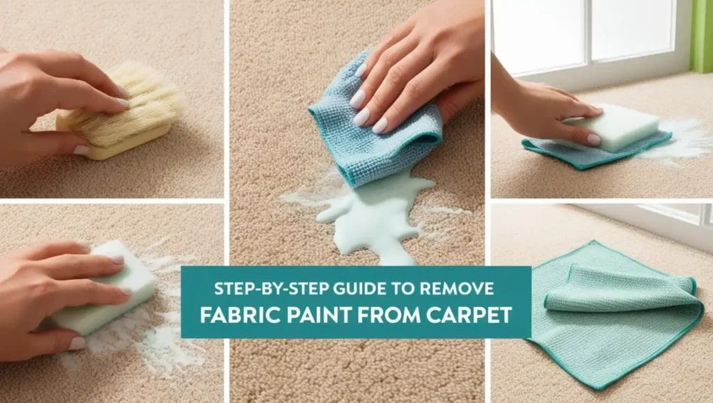 removing fabric paint from carpet